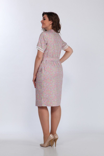 Платье Lady Style Classic 2057/3 розовый_тона - фото 2