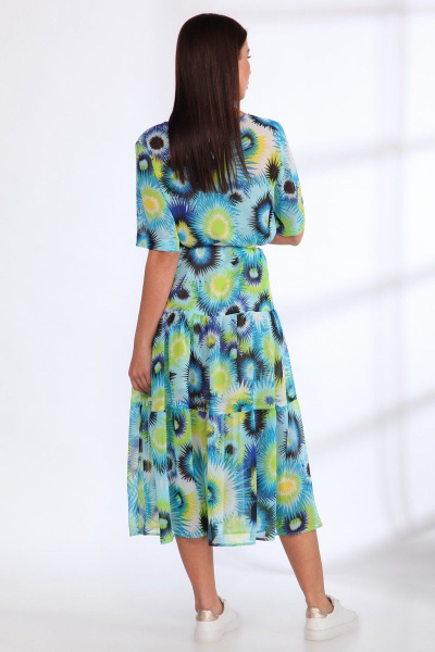 Платье Angelina & Сompany 539 голубые_цветы - фото 4