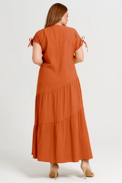 Платье Панда 44580z терракотовый - фото 3