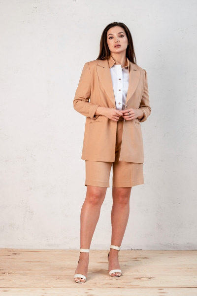 Блуза, жакет, шорты Angelina 659 коричневый - фото 1