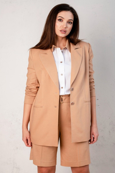 Блуза, жакет, шорты Angelina 659 коричневый - фото 5