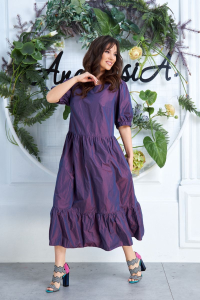 Платье Anastasia 620 фиолетовый - фото 1
