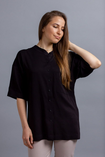 Рубашка Mirolia 907 черный - фото 1
