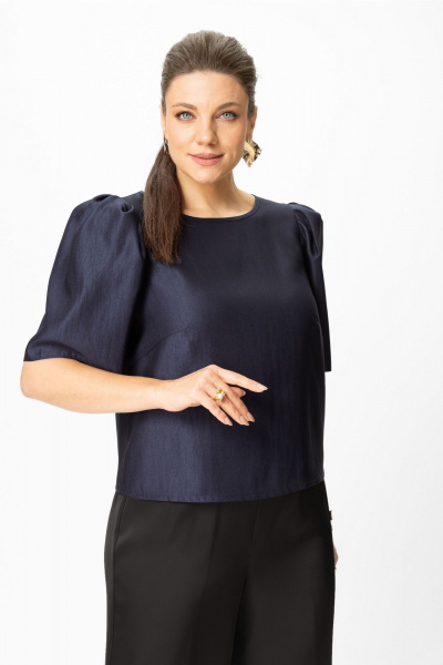 Блуза, брюки Bonna Image 1013/3 синий-черный - фото 3