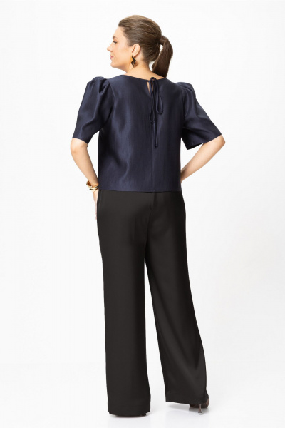 Блуза, брюки Bonna Image 1013/3 синий-черный - фото 2