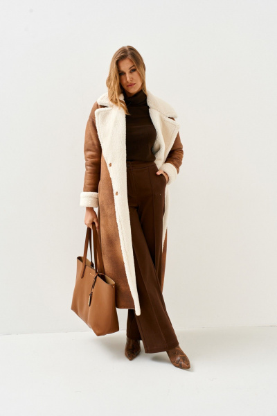 Пальто Mars design 1079 рыжий - фото 15