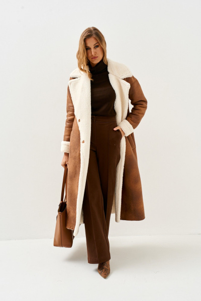 Пальто Mars design 1079 рыжий - фото 14