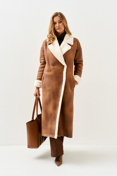 Пальто Mars design 1079 рыжий - фото 7