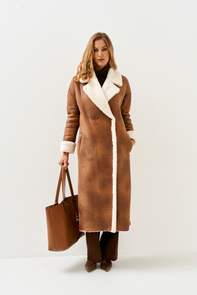 Пальто Mars design 1079 рыжий - фото 5