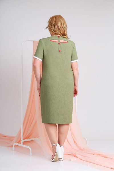 Платье Ивелта плюс 1680 зеленый - фото 2