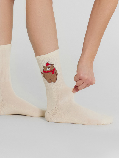 Носки Mark Formelle 287K-2973/24287K молочный_рис.2973 - фото 8