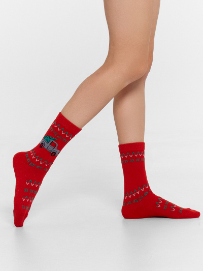 Носки Mark Formelle 394K-2959/24394K-1 я.красный_рис.2959 - фото 5