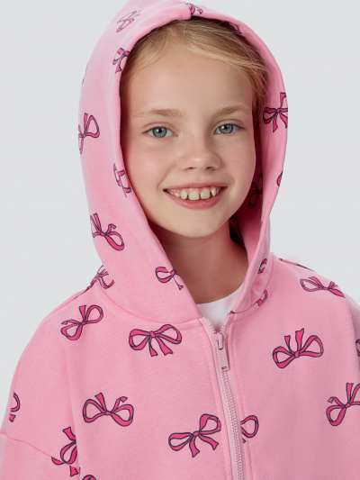 Брюки, жакет, футболка Mark Formelle 397736/25-36703П-7 бантики_на_розовом_маджента_белый_2_сл_на_пол_(фоль - фото 8