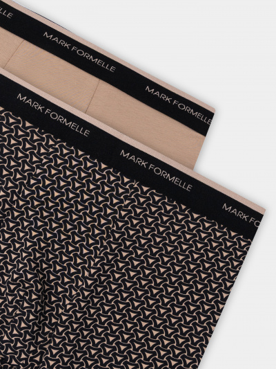 Трусы Mark Formelle 411228-2/25-5164П-5 беж_узор_на_черном_бежевый - фото 6