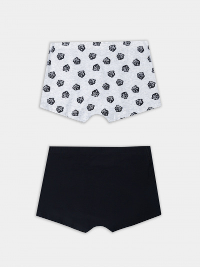 Трусы Mark Formelle 411229-2/25-5165П-5 черный_медведи_на_сером_меланже_3_сл_1тр_на_ЛВ_дет - фото 6