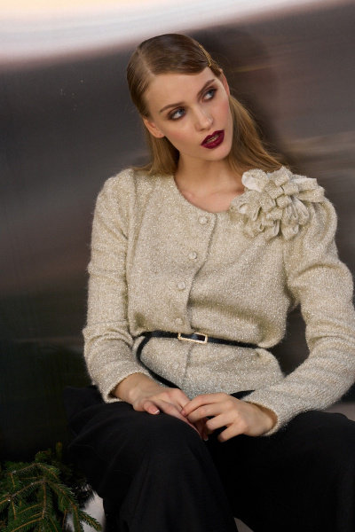 Брошь, жакет Lokka 1765 шампань - фото 5