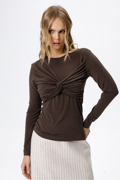 Джемпер PiRS 6230 шоколадный - фото 2