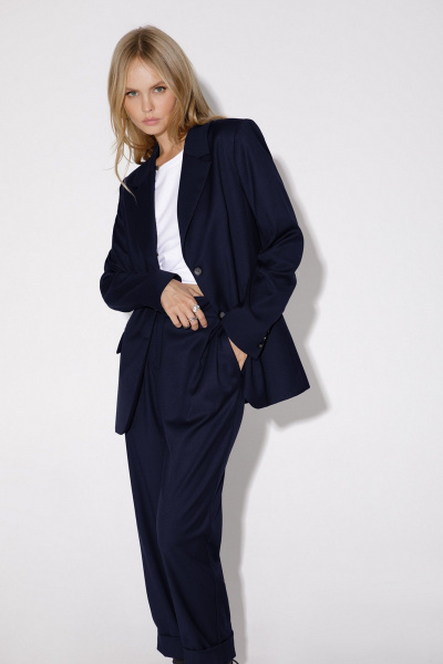 Брюки, жакет PiRS 4937 синий - фото 3