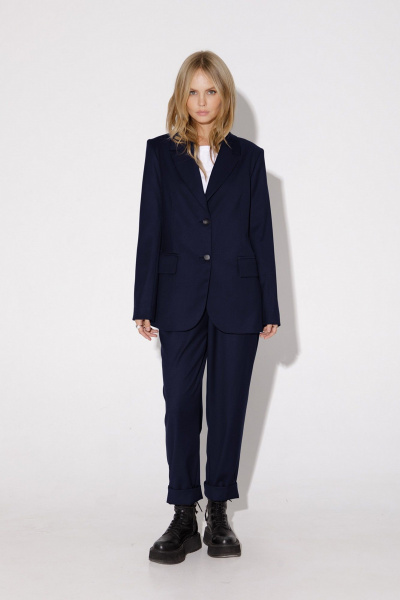 Брюки, жакет PiRS 4937 синий - фото 2