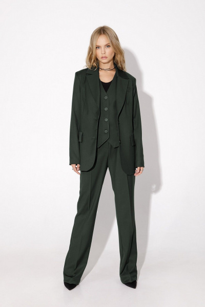 Брюки, жакет PiRS 4955 хаки - фото 3