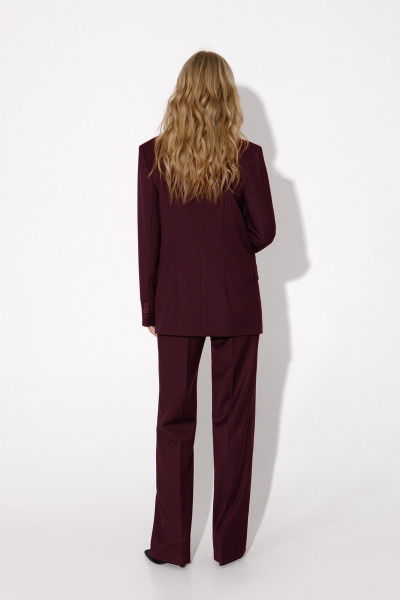 Брюки, жакет, жилет PiRS 4956 бургунди - фото 4