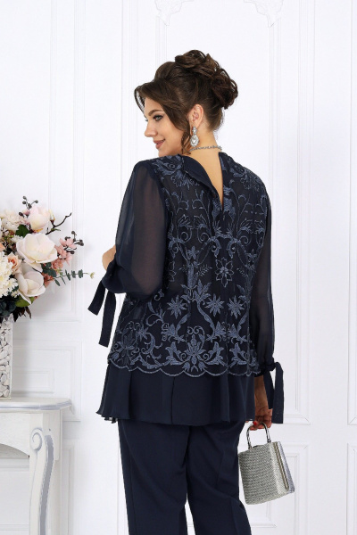 Блуза, брюки Ninele 6080 синий - фото 10