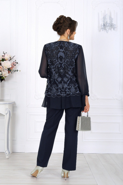Блуза, брюки Ninele 6080 синий - фото 8