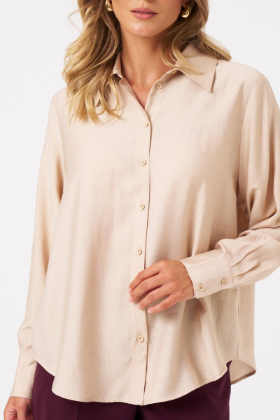 Блуза Панда 103044 бежевый - фото 4