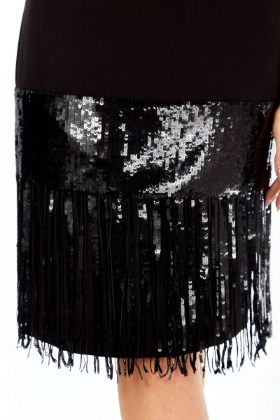 Платье Ольга Стиль С-977 черный - фото 6