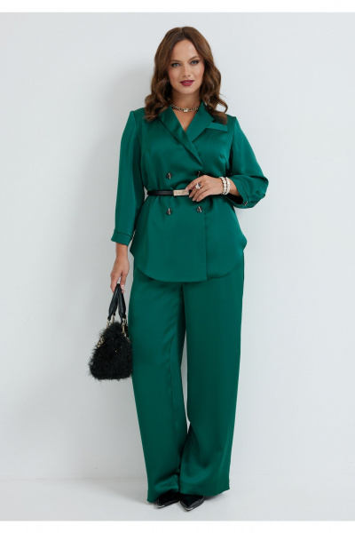 Брюки, жакет Твой имидж 2272-1 изумрудный - фото 4