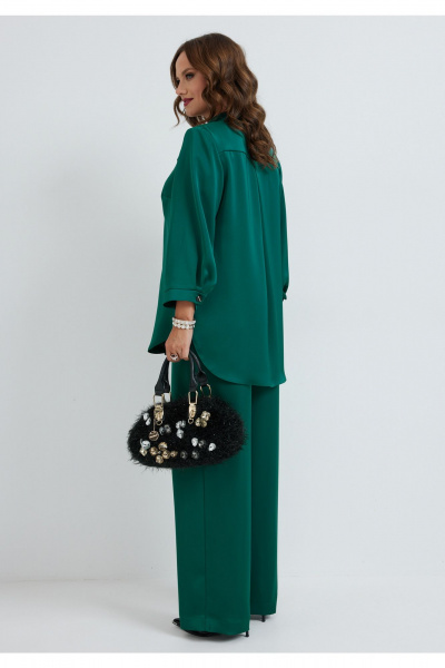 Брюки, жакет Твой имидж 2272-1 изумрудный - фото 3