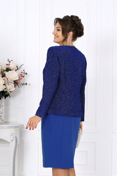 Жакет, платье Ninele 6085 василек - фото 10