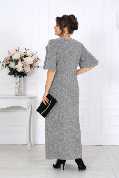 Платье Ninele 7509 серебро - фото 11