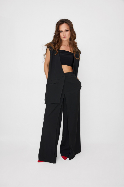 Брюки, жилет, топ ElPaiz 1295 черный - фото 1