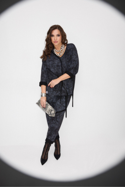 Блуза, брюки ElPaiz 1297 темно-серый - фото 3