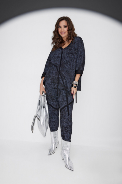 Блуза, брюки ElPaiz 1297 темно-серый - фото 1