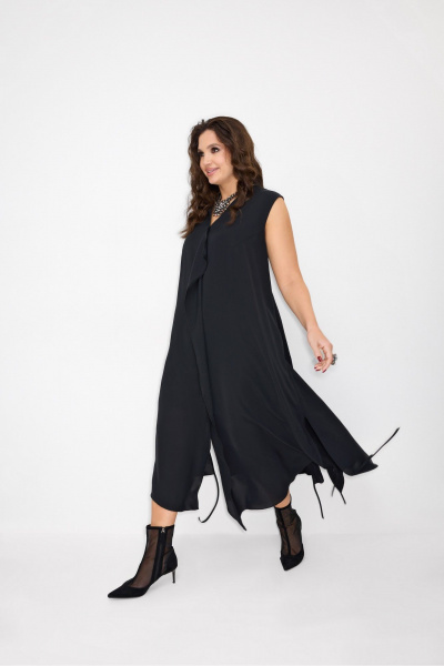 Кардиган, платье ElPaiz 1303 черный - фото 5