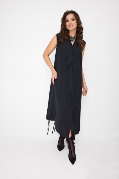 Кардиган, платье ElPaiz 1303 черный - фото 4