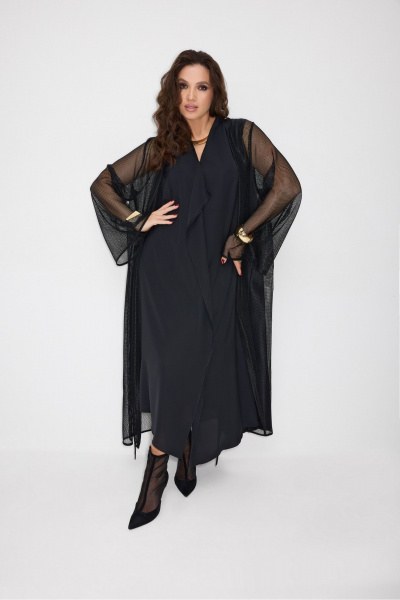 Кардиган, платье ElPaiz 1303 черный - фото 3