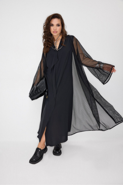 Кардиган, платье ElPaiz 1303 черный - фото 1