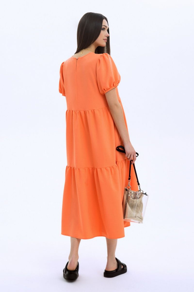 Платье LaVeLa L10222 персиковый - фото 3
