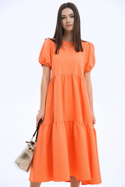 Платье LaVeLa L10222 персиковый - фото 2