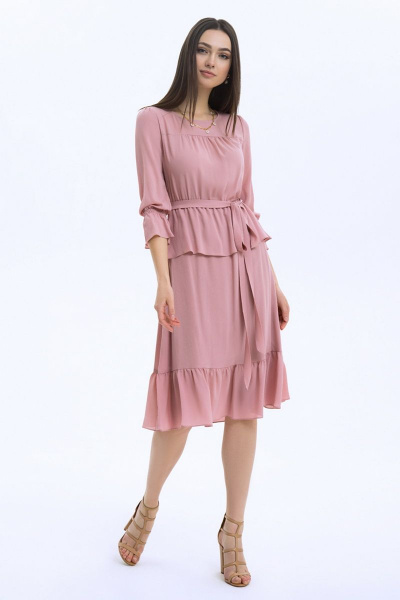 Платье LaVeLa L10047 розовый - фото 1