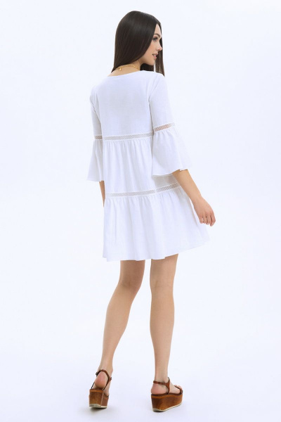 Платье LaVeLa L10131 белый - фото 2