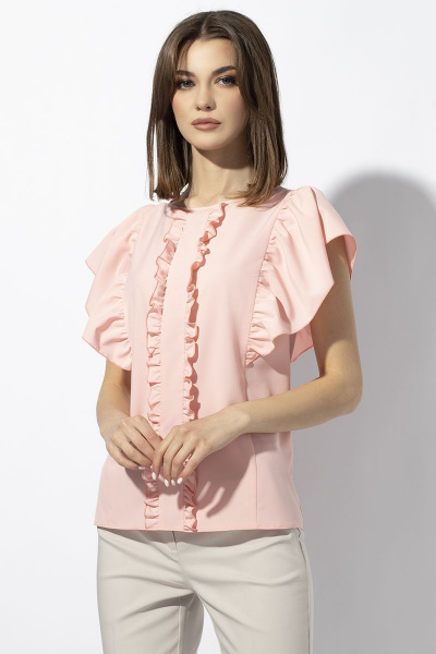 Блуза VIZAVI 645 розовый - фото 4
