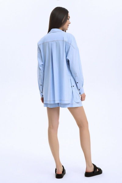 Рубашка, шорты LaVeLa L40024 голубой - фото 3