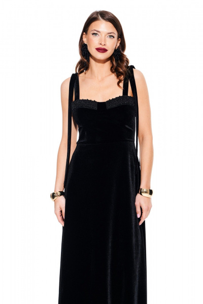 Платье ELLETTO LIFE 1110 черный - фото 9