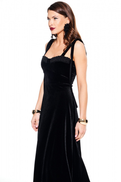 Платье ELLETTO LIFE 1110 черный - фото 7