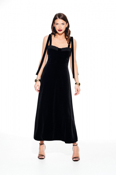 Платье ELLETTO LIFE 1110 черный - фото 4