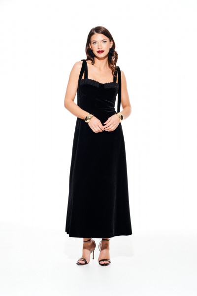 Платье ELLETTO LIFE 1110 черный - фото 1